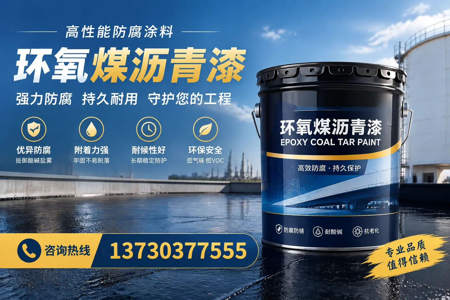 环氧煤沥青漆的耐久性分析，适合德城的使用场景