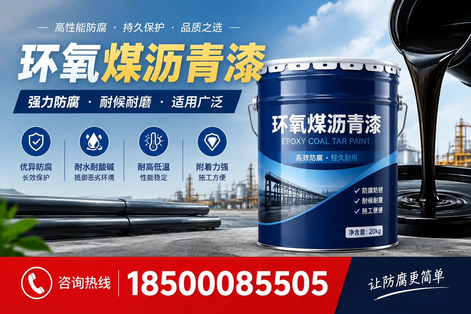 环氧煤沥青漆在不同气候条件下的表现分析,德城适用性