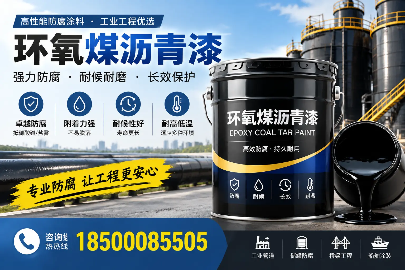 环氧煤沥青漆的施工方法与注意事项,确保在德城顺利完成